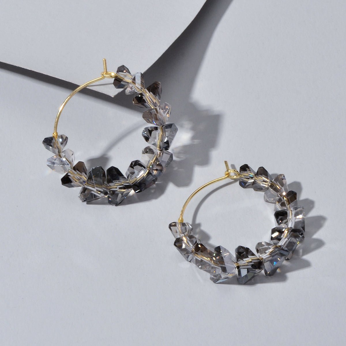 Transparent Acrylic Hoop Earrings - Rosette & Co