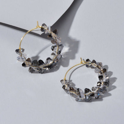 Transparent Acrylic Hoop Earrings - Rosette & Co