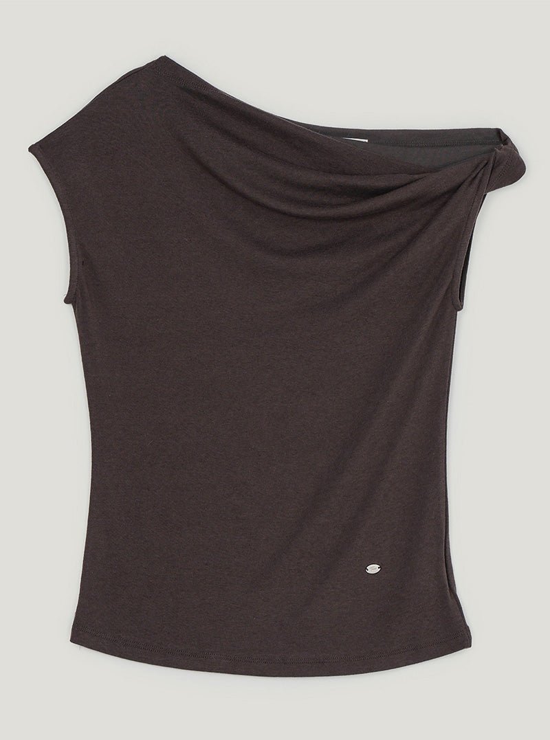 Twisted Asymmetrical Off-Shoulder Top - Rosette & Co