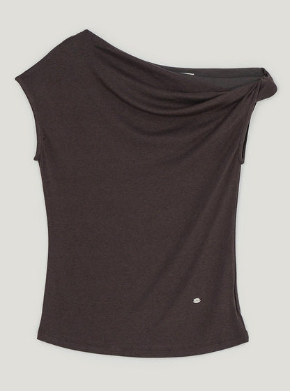 Twisted Asymmetrical Off-Shoulder Top - Rosette & Co