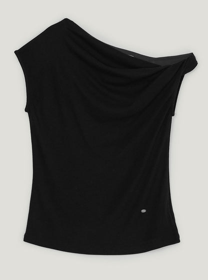 Twisted Asymmetrical Off-Shoulder Top - Rosette & Co