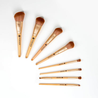 Vegan 8 - Piece Makeup Brush Set - Rosette & Co