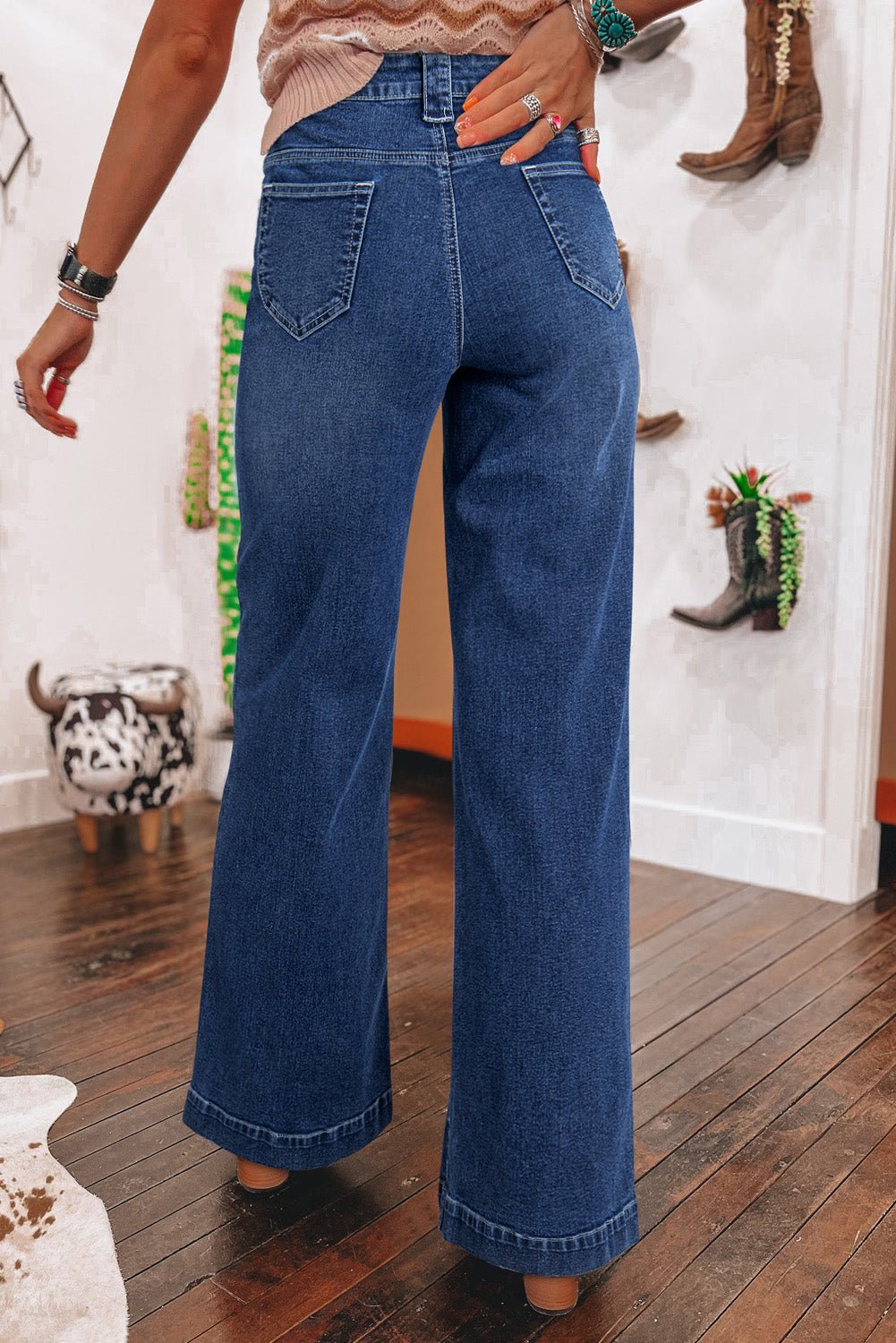Victoria Wide Leg Jeans - Rosette & Co