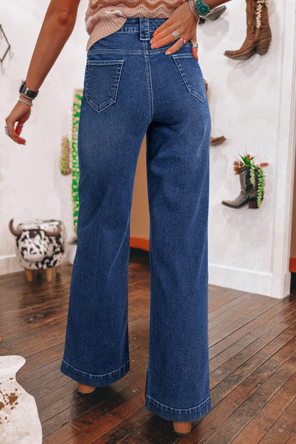 Victoria Wide Leg Jeans - Rosette & Co