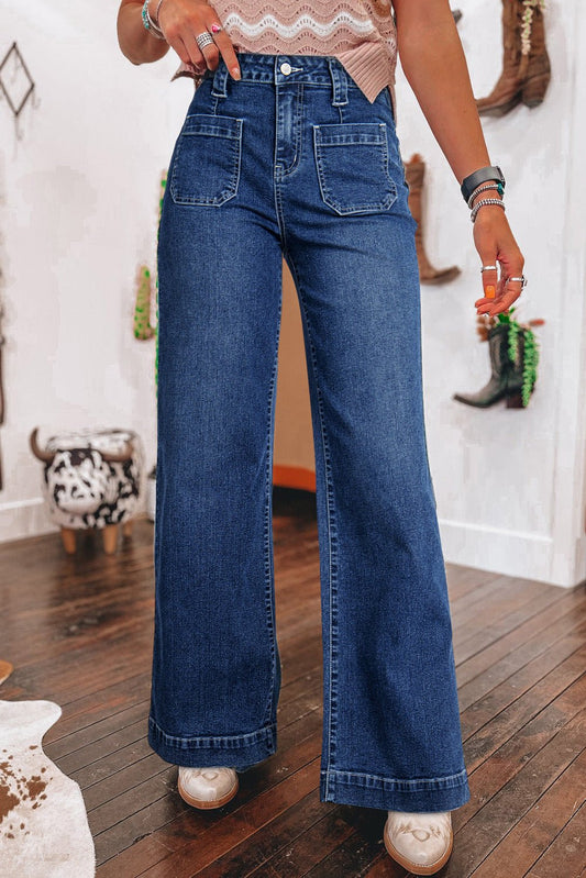 Victoria Wide Leg Jeans - Rosette & Co